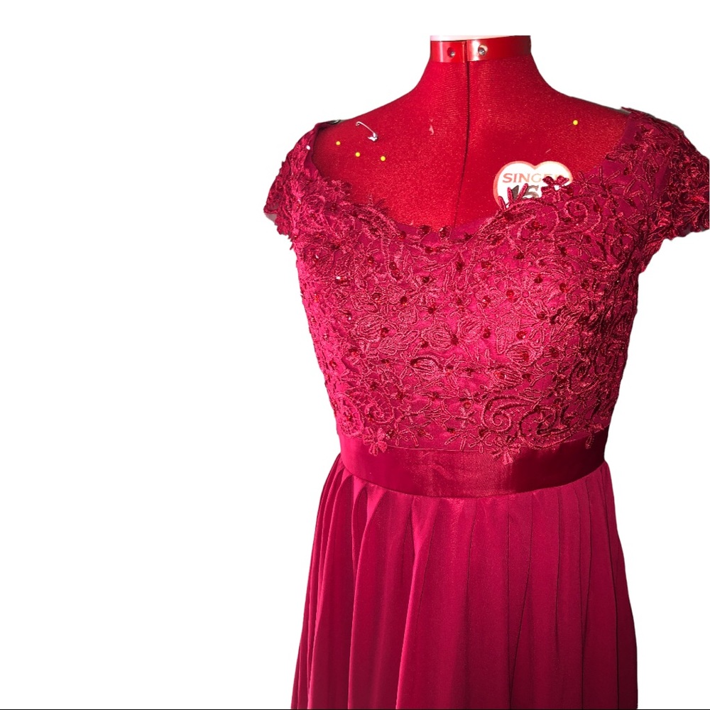 Red Event Gown - image 2